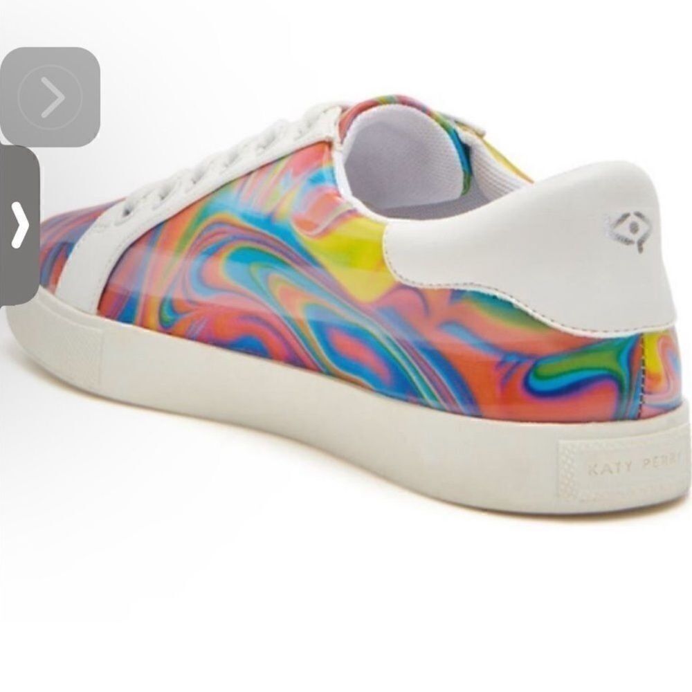 CLEARANCE!!Katy Perry Multicolor Art To Wear Fairycore Swirl Sneakers Size 6 - Picture 3 of 5